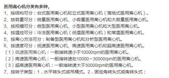 醫(yī)用離心機(jī)的類型為何那么多？